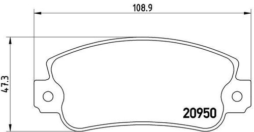 Brembo p23021 kit - kit, pastiglie