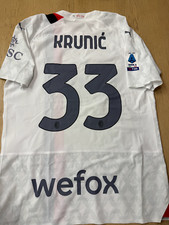 Maglia Milan 2023-24 away match worn issued krunic bosnia stock pro