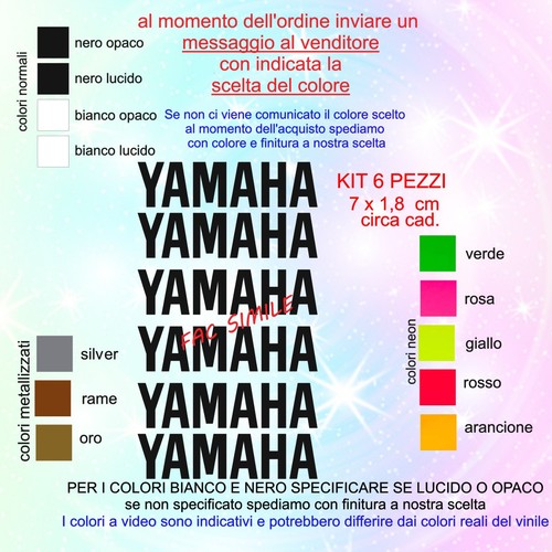 Kit adesivi pezzi scritta - 6,
