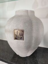 Vaso Decorativo Porcellana Con Targhetta In Argento (Enrico Coveri)