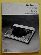 Technics SL-DL1 Istruzioni Operating Instructions - 64 Pagine - ORIGINALE! 