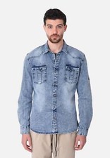 Camicia di Jeans Uomo Cotone