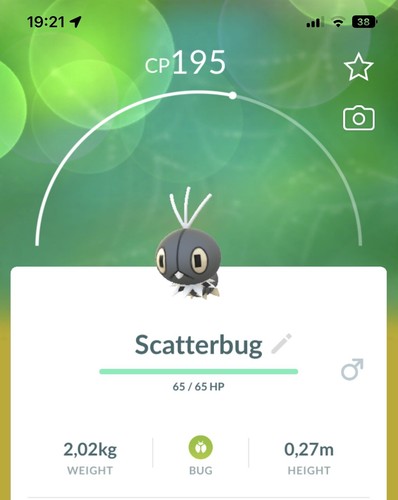 Scatterbug pokemon regali - regali, go