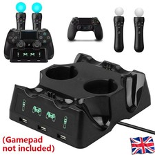 Supporto dock station caricabatterie controller 4 in 1 per Playstation PS4 PSVR VR Move UK
