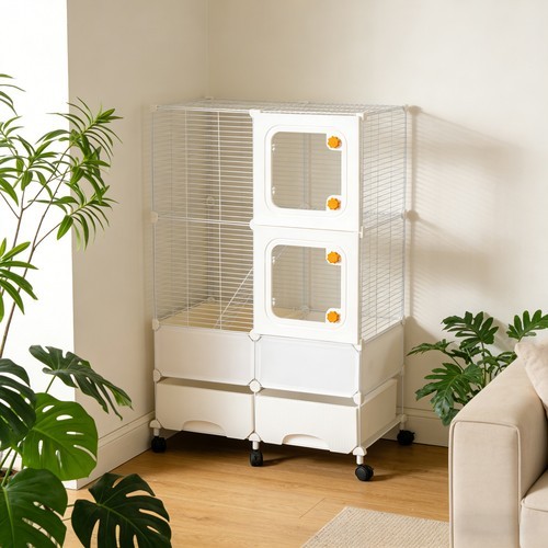 Large tier hamster cage - large, 3-tier