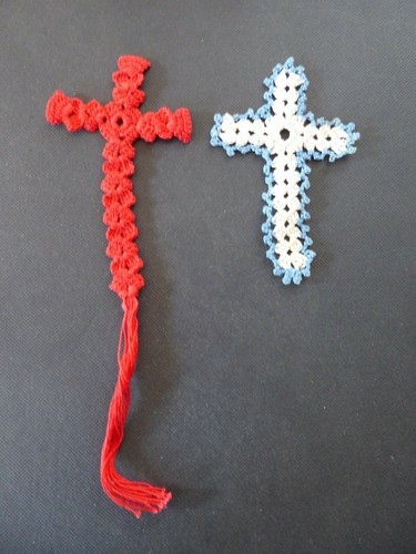 Two vintage crochet bible - vintage,