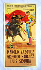 PICCOLA LOCANDINA CORRIDA PLAZA DE TOROS PALMA DE MALLORCA, BALLESTAR - VINTAGE