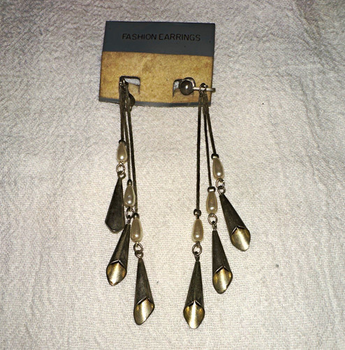 Pendente goccia finta perla - a,