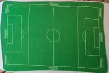 Set campo calcio Subbuteo anni 80 C109 61109 panno da gioco bordi rotondi cuciti