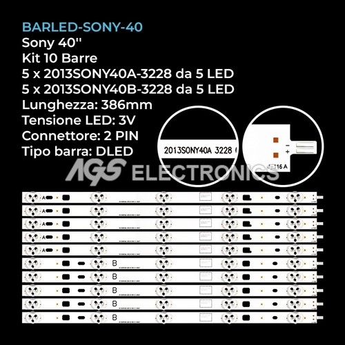 Kit barre strip led - 10,
