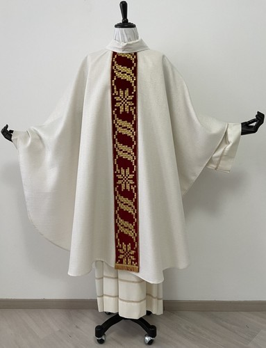 Casula bianca lurex - , con