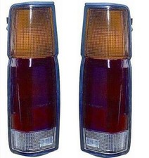 COPPIA FANALI STOP POSTERIORI DX+SX PER NISSAN KING CAB 1986 1997 ALTEZZA 40cm