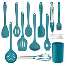 Herogo Set di utensili da cucina in silicone, 22 pezzi, con porta (S6f)
