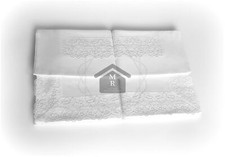 COPPIA LENZUOLA RASATELLO PURO COTONE E AUTENTICO PIZZO REBRODE' BIANCO CREALBA