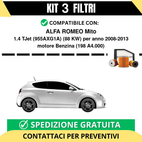 Kit filtri tagliando per - filtri,