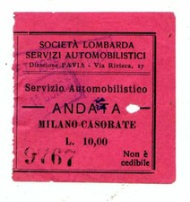 BIGLIETTO TICKET SOCIETA'