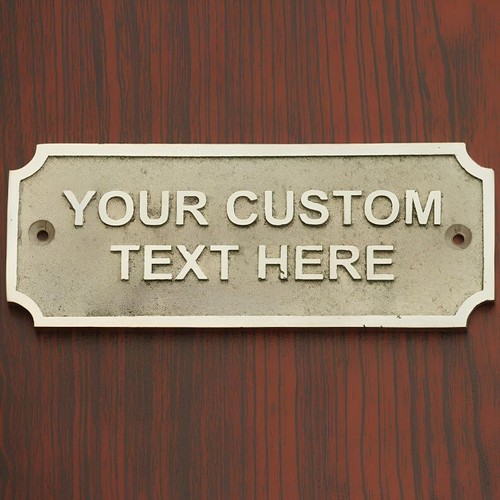 Targa ottone personalizzata - targa,