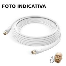 Cavo da 1,5 a 5m ANTENNA TV Universale con adattatore Schermato IEC prolunga AV