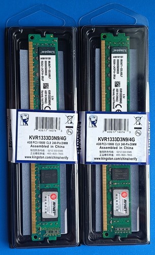 Kingston 8gb pc3 10600 - kingston, pc3-10600