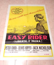 EASY RIDER - Italia RARO TEASER 1969 locandina film FONDA - TRAMOGGIA MOTO MOTOCICLISTA