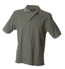 JRC POLO manica corta ITALIA verde militare TRICOLORE in 9 colori ESERCITO 