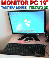 TASSTIERA HP Mouse MONITOR PC ACER X193WA 19 " Pollici Computer tutto FUNZIONA