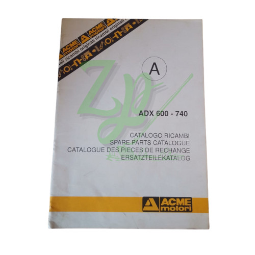 Catalogo ricambi acme - catalogo, adx600