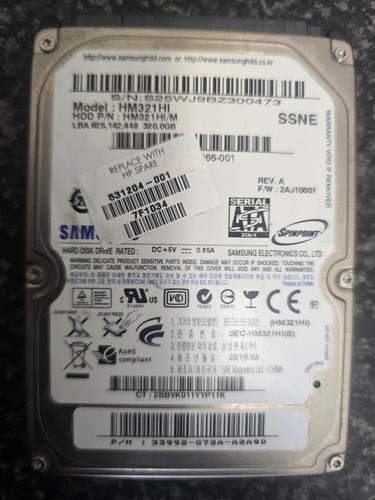 Disco rigido samsung 320 - 320, gb