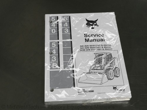 Bobcat 540 543 543b skid - bobcat, 540,
