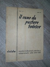 Rivista IL CANE DA PASTORE TEDESCO allevamento selezione addestramento n.1 1951