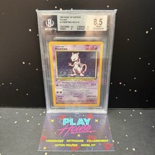 MEWTWO 10 ITA BGS 8.5 NM-MT+ POKEMON ITALIANA HOLO PRIMA EDIZIONE SET BASE 1999
