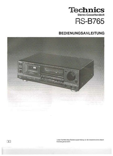 Technics b765 cassette deck - technics,