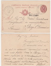 INTERO POSTALE - CENTESIMI 10 -  VIAGG. 1902 DA FORMIGINE MODENA -23746-