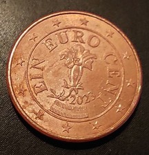 Monete euro monete in corso monete circolanti Austria Austria 1 centesimo 2023 1c 1 pezzo
