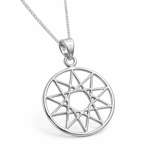 Collana stella punte alba - collana,