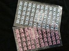 ORSETTI ADESIVI 50PZ FIOCCO