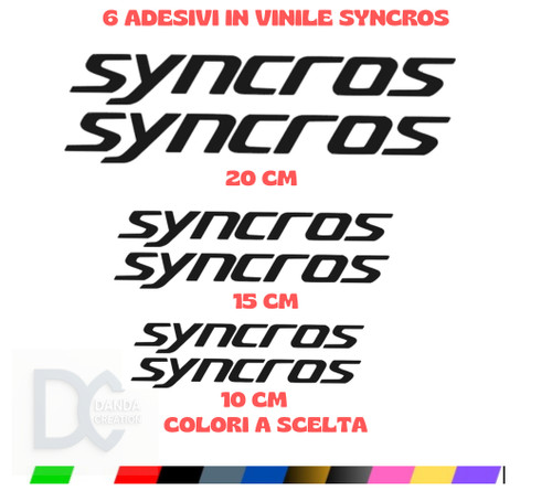 Kit adesivi syncros - adesivi,
