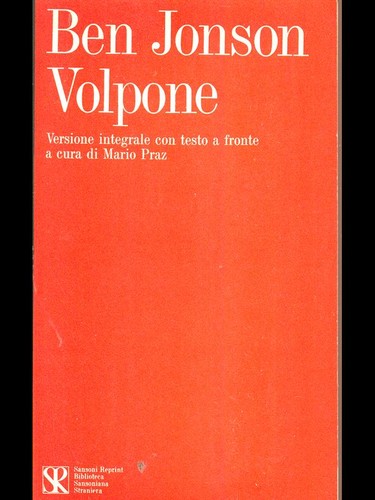 Volpone jonson ben - jonson,