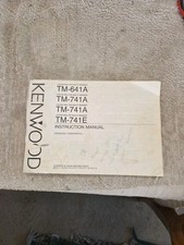 Kenwood 741a tm 641a - kenwood, tm-641a