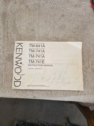 Kenwood 741a tm - tm-741a,, tm-641a