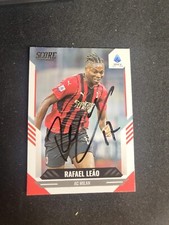Rafael leao Autografata Autografo Milan firma signed firmata score panini 
