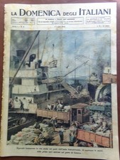 La Domenica degli Italiani Corriere 1 Luglio 1945 WW2 Canale Russia Porti Futuro