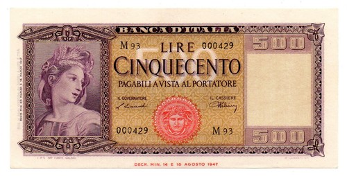 500 lire ornata italia - italia,