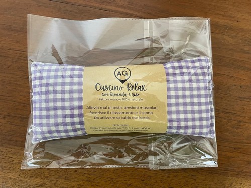 Cuscino termico lavanda riso - termico,
