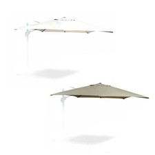 TELO OMBRELLONE DA ESTERNO GIARDINO IN POLIESTERE PVC 3X3 3X4 ANTIVENTO SENSO