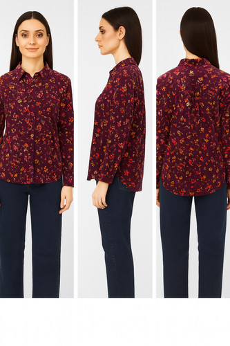 Camicia vintage donna floreale