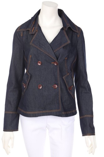 Giacca denim denny rose logo - giacca,