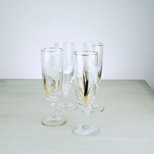 FLUTE BICCHIERI DIPINTI A MANO vintage -4PZ