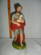 Statuina Presepe in cartapesta serie cm. 20 viandante con pecora