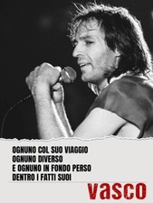 Poster 30x40 Vasco Rossi, Vita Spericolata, Arredo Casa, Ufficio